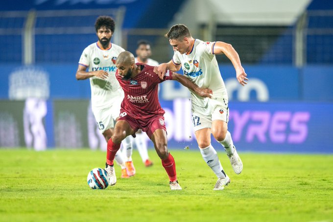 Mathias Coureur, Northeast United FC player, says he is not happy